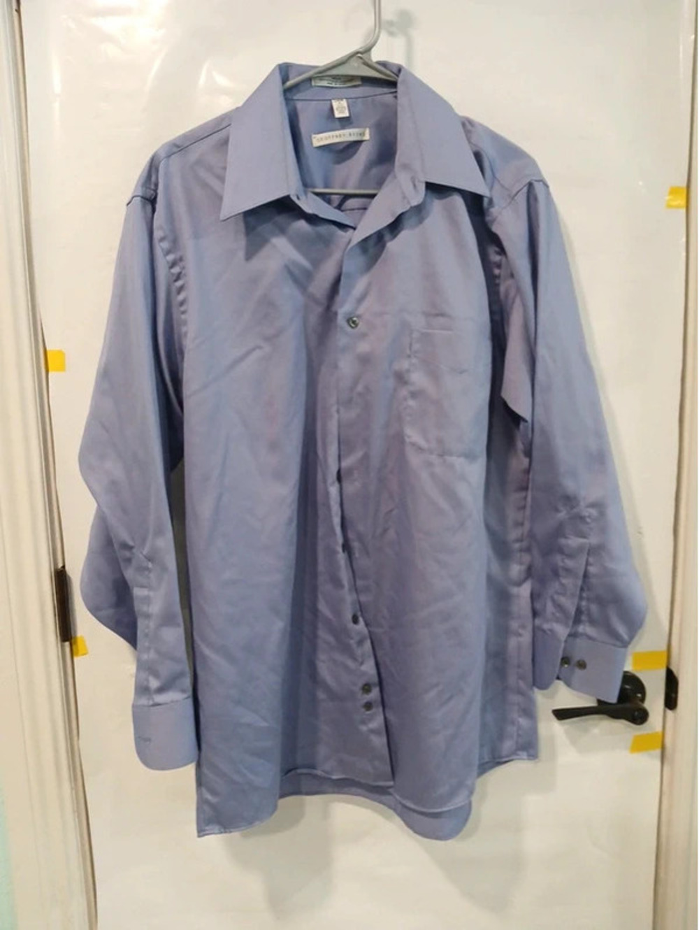 Man’s blue purple dress shirt, large size